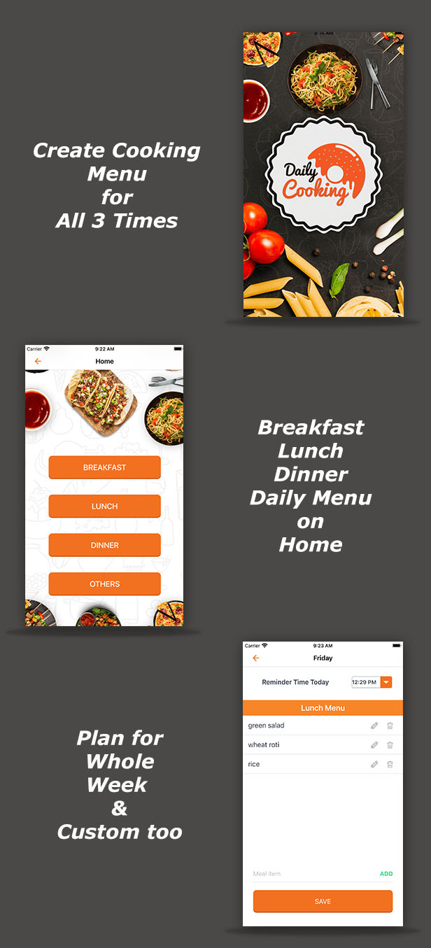 Cooking Reminder App